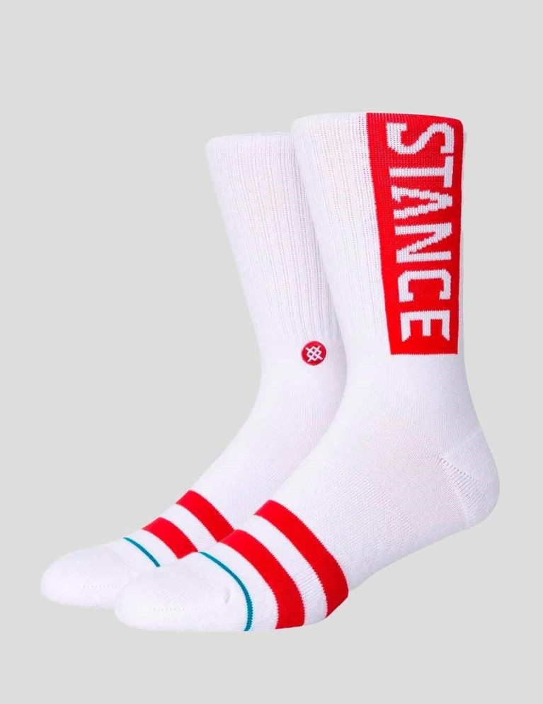 Calcetines STANCE og socks white rede